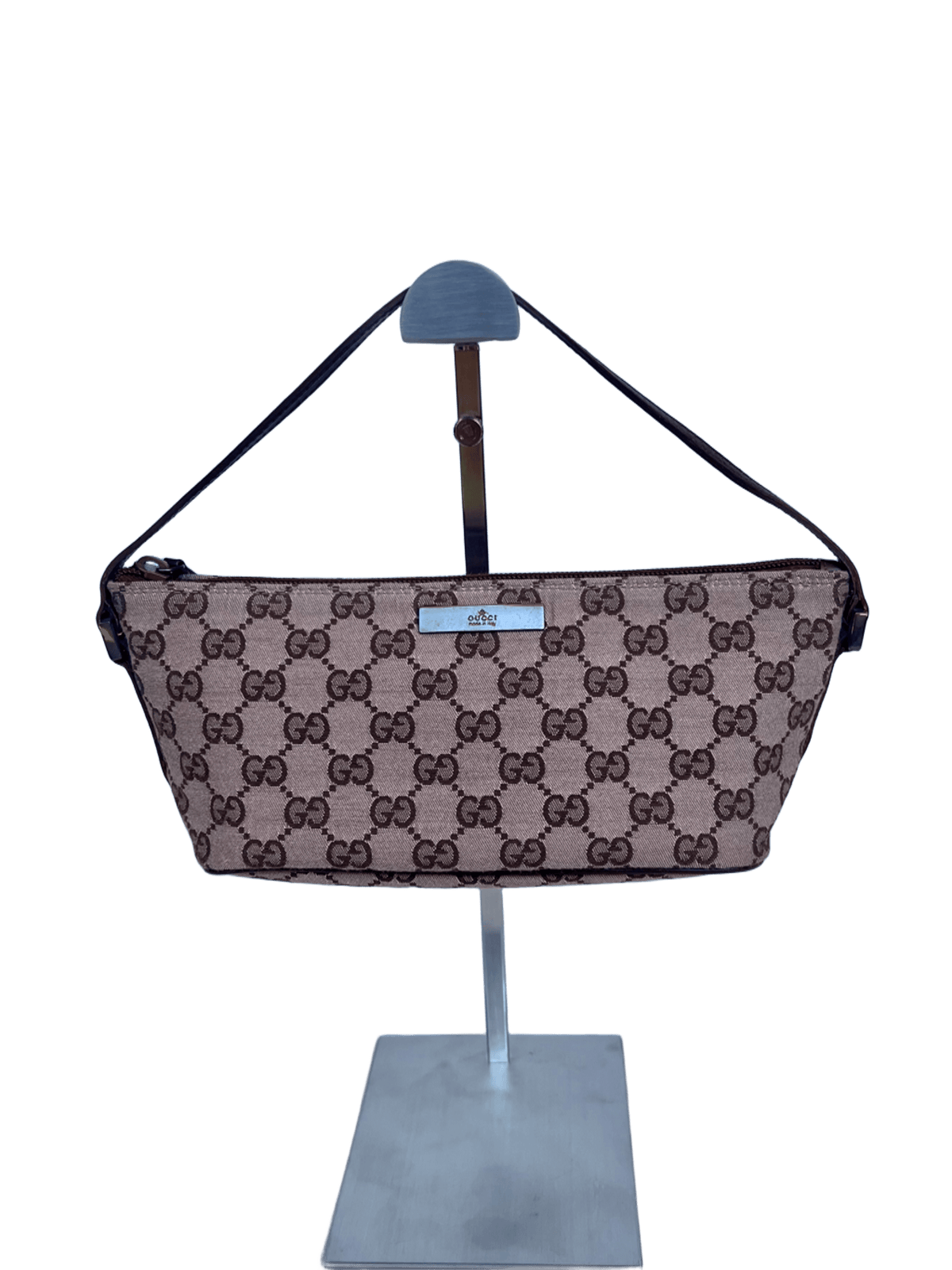 Gucci Boat Pochette - GG Canvas Marrón