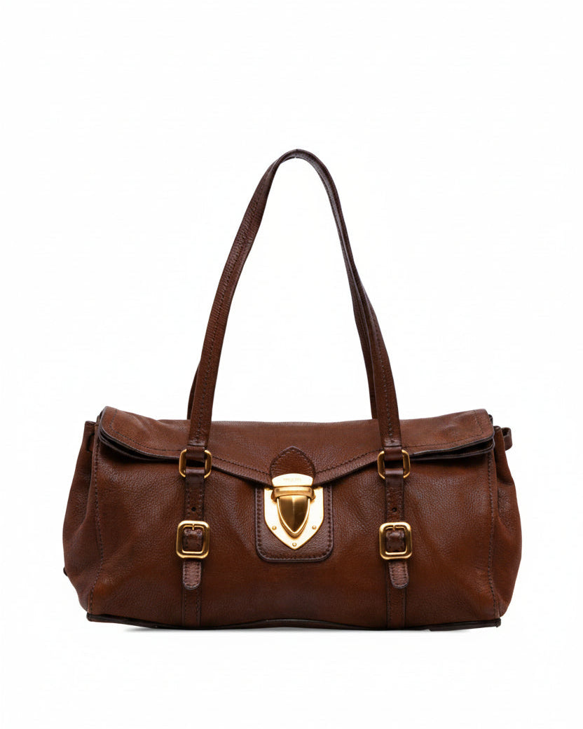 Prada Cervo Antik Easy Shoulder Bag Vintage