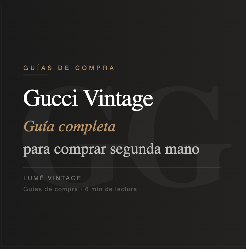 Gucci Vintage: Guía completa para comprar bolsos Gucci de segunda mano