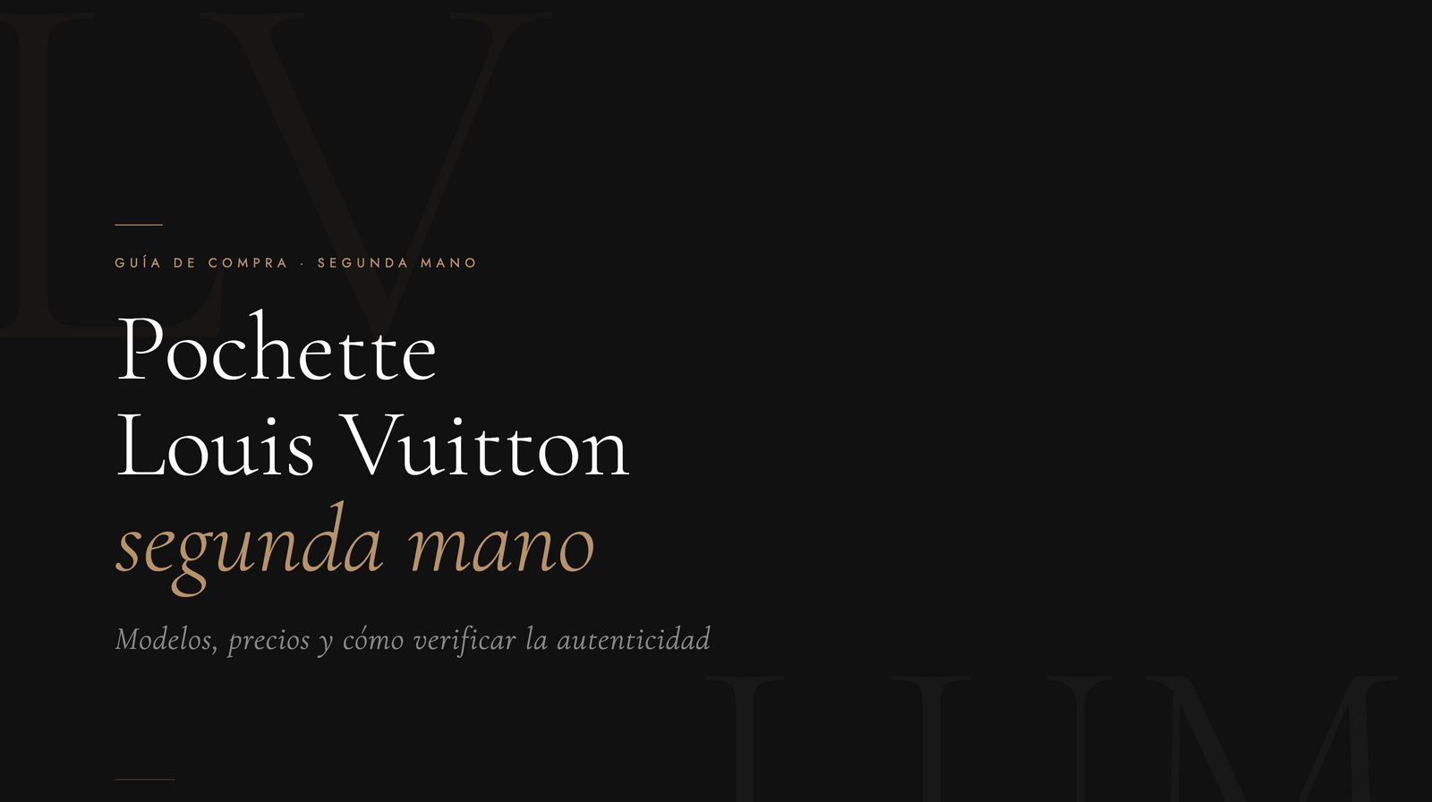 Louis Vuitton Pochette: guía completa de modelos y precios