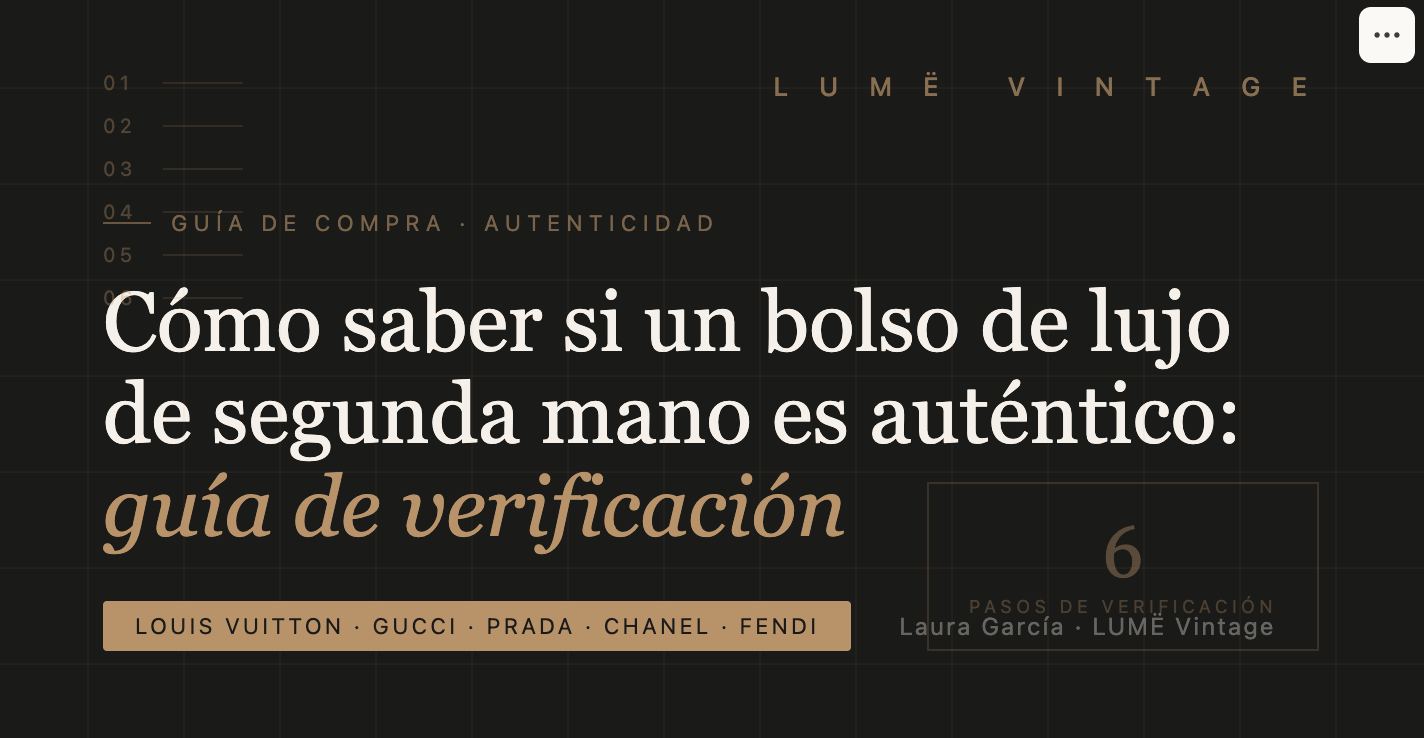 Cómo saber si un bolso de lujo de segunda mano es auténtico