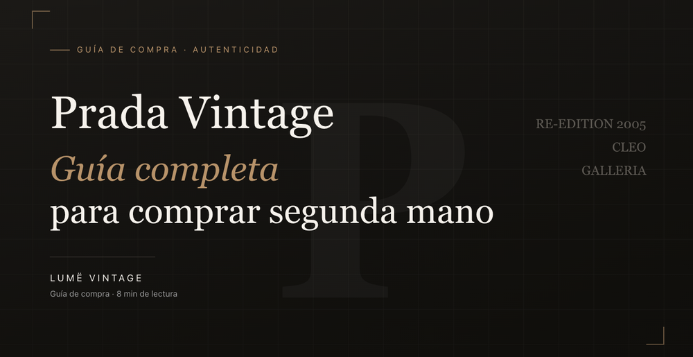 Bolso Prada vintage: guía completa para comprar con criterio
