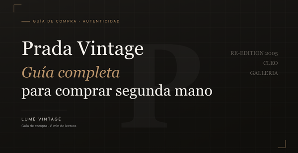 Bolso Prada vintage: guía completa para comprar con criterio