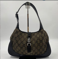 Gucci Jackie Medium en Lona Monograma GG Plisada y Piel