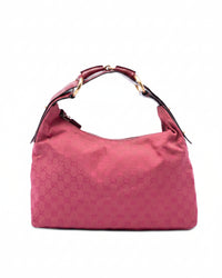 Gucci GG Canvas Horsebit Hobo Vintage