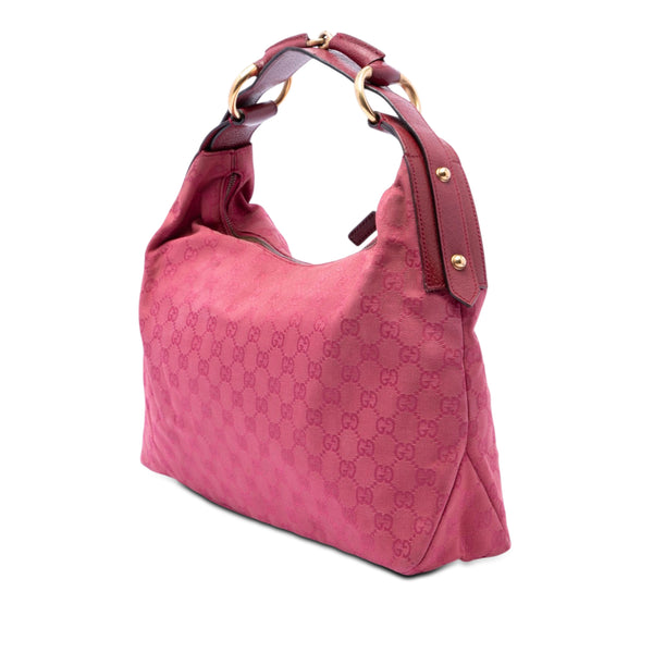 Gucci GG Canvas Horsebit Hobo Vintage