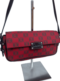 Bolso Loewe Anagram Flap Bag - Rojo Vibrante