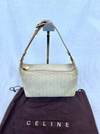 Bolso de hombro Celine C Monogram de Ante Blanco Vintage