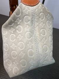Bolso de hombro Celine C Monogram de Ante Blanco Vintage