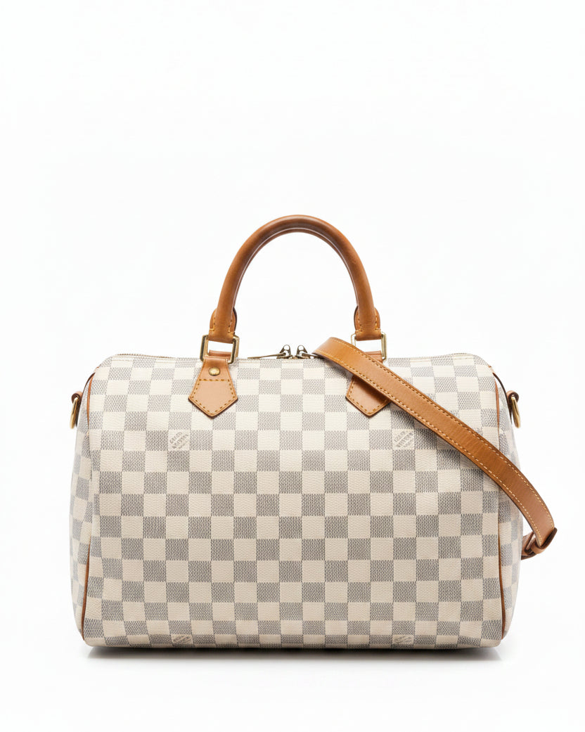 Louis Vuitton Damier Azur Speedy Bandouliere 30 - Vintage