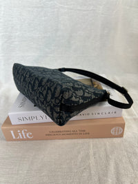 Christian Dior Trotter Pochette Bag in Navy Oblique Canvas
