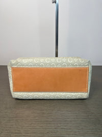 Bolso de hombro Celine C Monogram de Ante Blanco Vintage