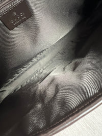 Gucci Jackie Medium en Lona GG Supreme con Tribanda Web y Piel