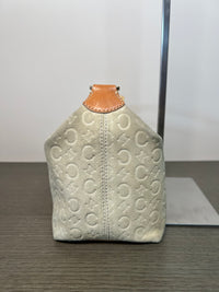 Bolso de hombro Celine C Monogram de Ante Blanco Vintage