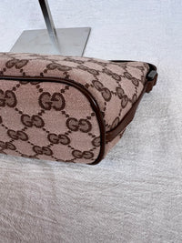 Gucci Boat Pochette - GG Canvas Marrón