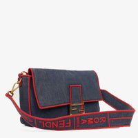 Fendi Large Baguette Denim Azul & Rojo – LUMË Vintage