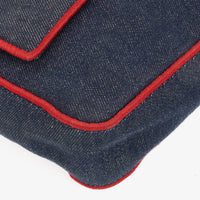 Fendi Large Baguette Denim Azul & Rojo – LUMË Vintage