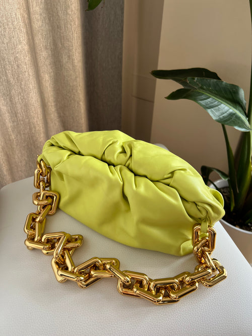 Bottega Veneta The Chain Pouch - Kiwi Color
