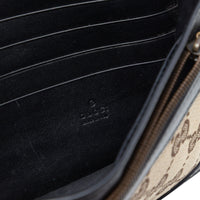 Gucci GG Canvas Lady Web Wallet On Strap - 5