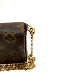 Louis Vuitton Felicie Pochette Monogram con tarjetero