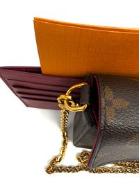 Louis Vuitton Felicie Pochette Monogram con tarjetero