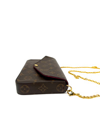 Louis Vuitton Felicie Pochette Monogram con tarjetero