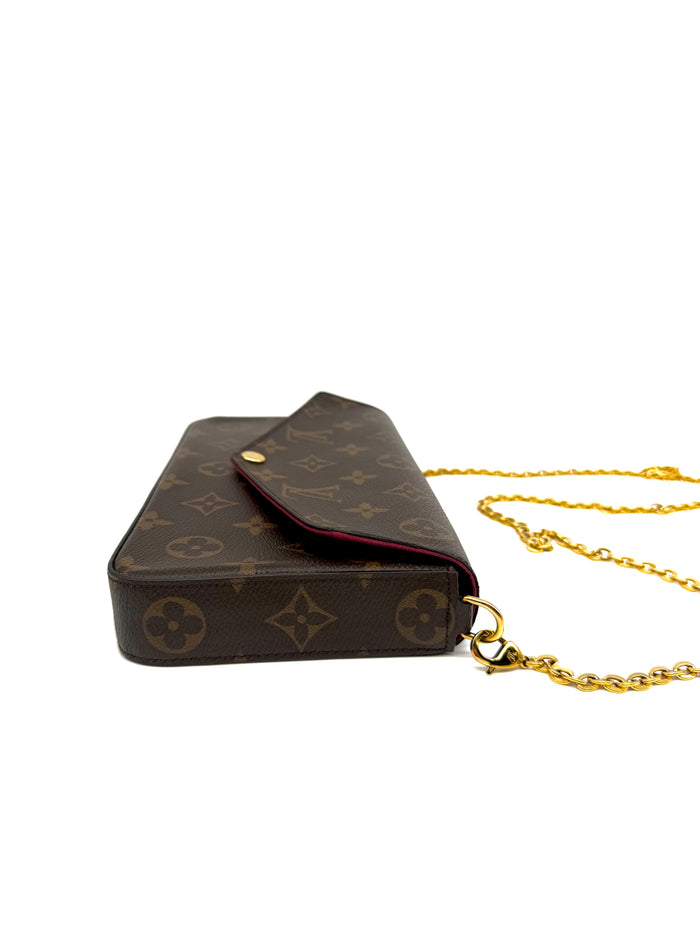 Louis Vuitton Felicie Pochette Monogram con tarjetero