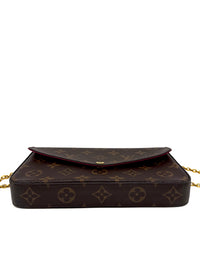 Louis Vuitton Felicie Pochette Monogram con tarjetero