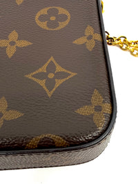 Louis Vuitton Felicie Pochette Monogram con tarjetero