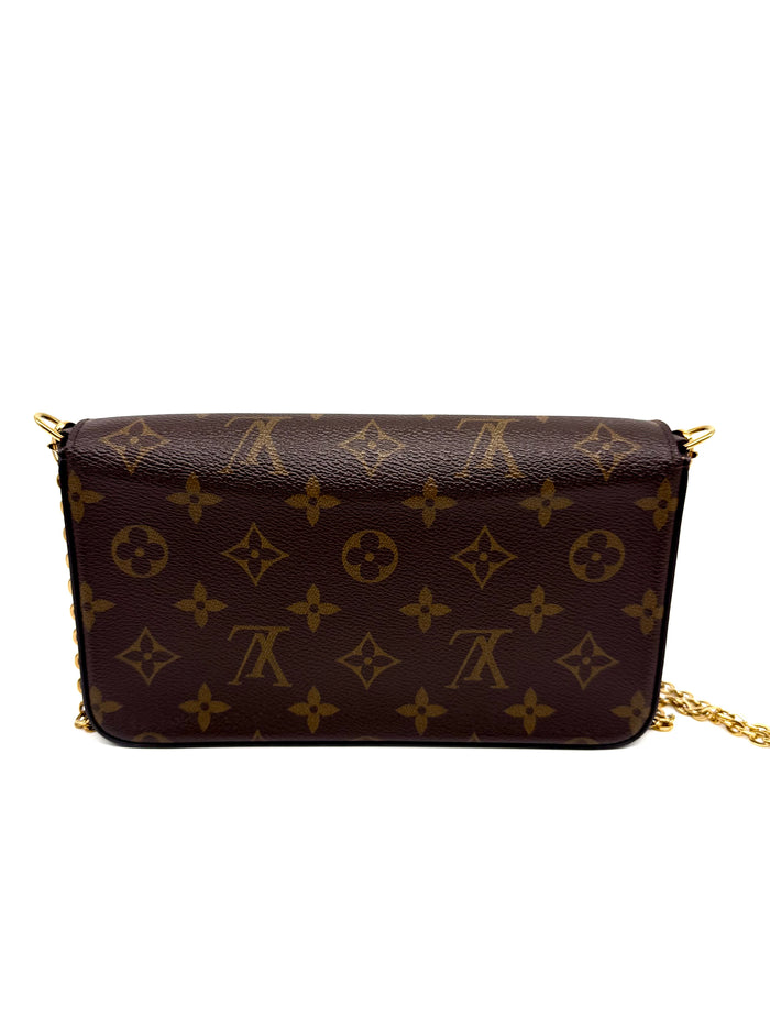 Louis Vuitton Felicie Pochette Monogram con tarjetero