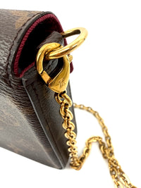 Louis Vuitton Felicie Pochette Monogram con tarjetero