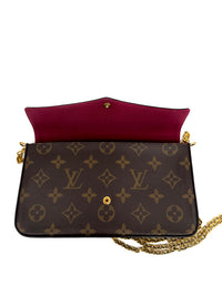 Louis Vuitton Felicie Pochette Monogram con tarjetero