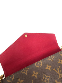 Louis Vuitton Felicie Pochette Monogram con tarjetero