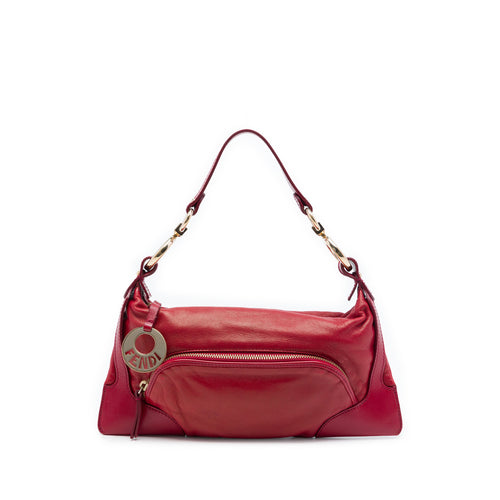Fendi Leather Chef Pocket Shoulder Bag Vintage