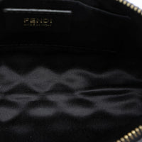 Fendi Quilted Zucca Canvas Chain Pochette Vintage