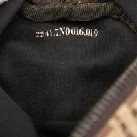 Fendi Zucchino Canvas Barrel Pochette Vintage