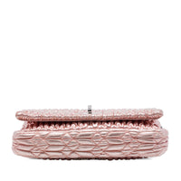 Miu Miu Matelasse Metallic Nappa Crystal Chain Satchel - Vintage