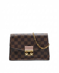 Louis Vuitton Damier Ebene Croisette Chain Wallet Vintage